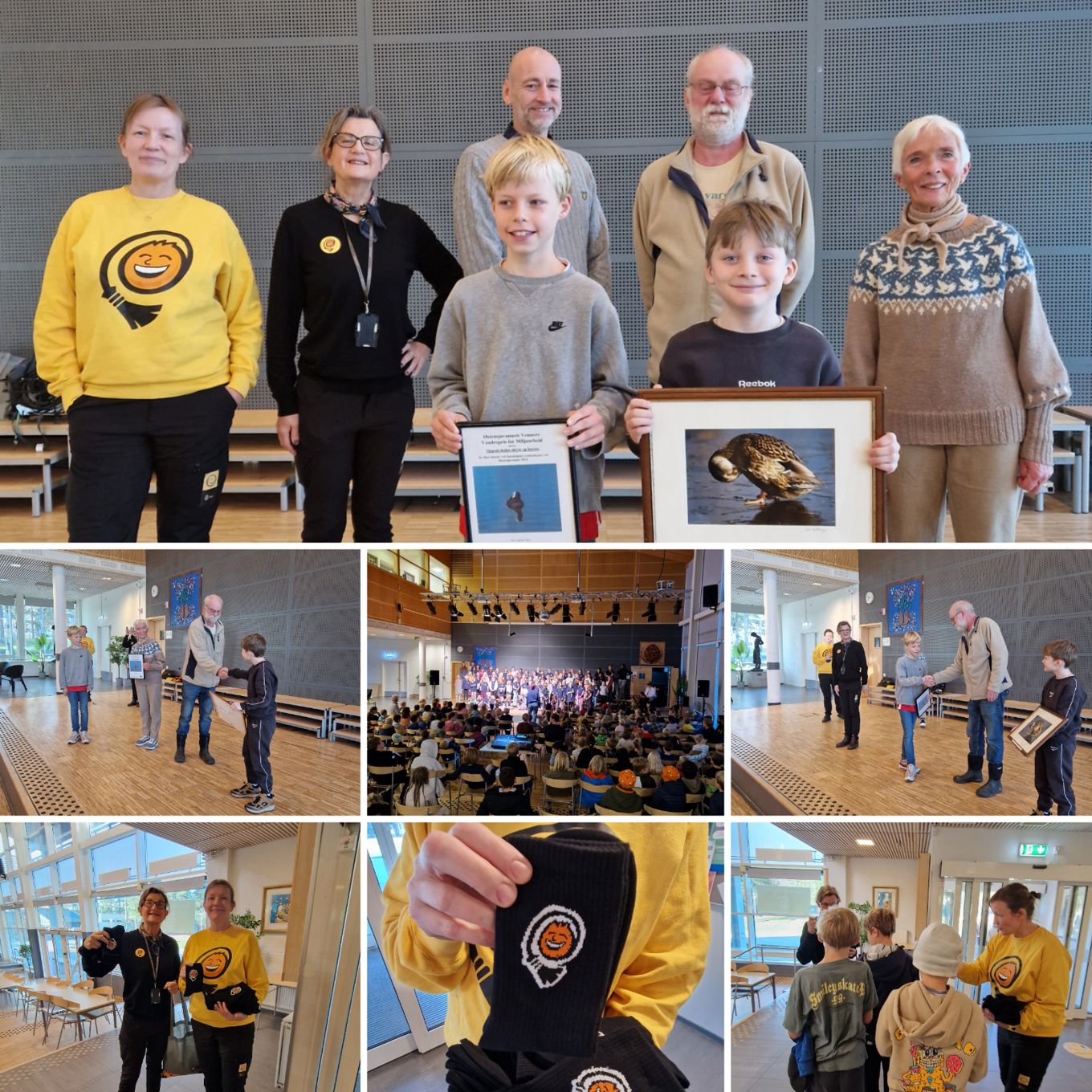 En collage av mennesker